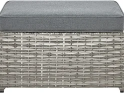 Set di divani angolari da giardino 5 posti SABBIA Lato destro Modulare Rattan sintetico (PE) Grigio chiaro