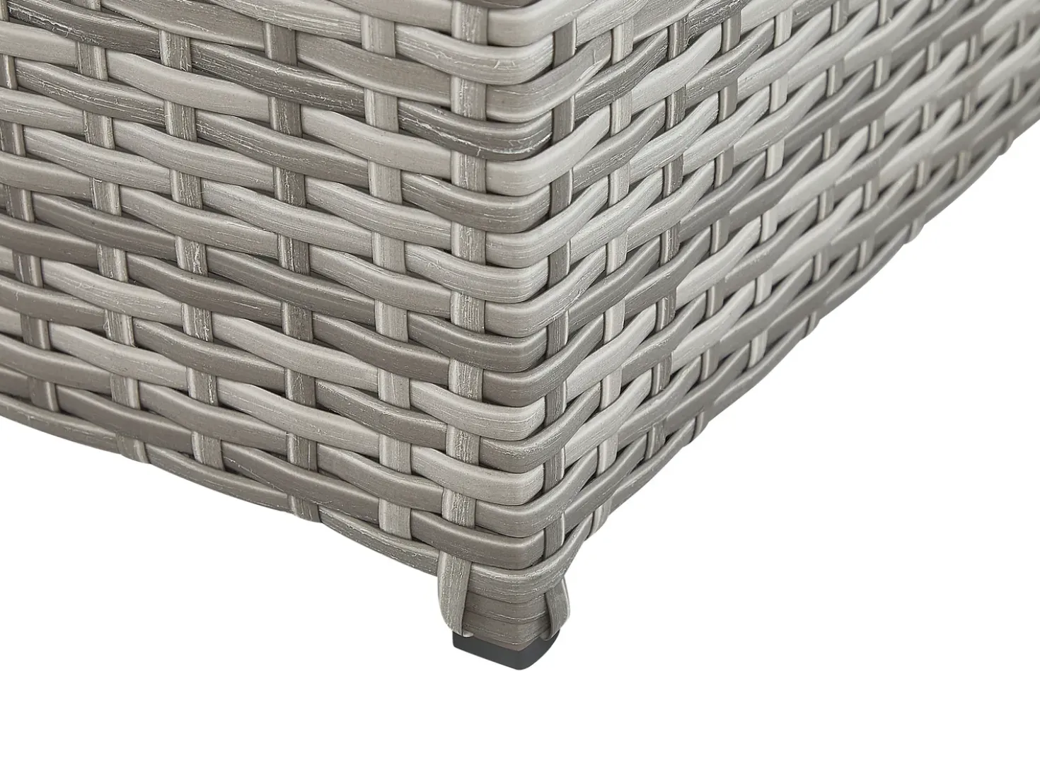 Set di divani angolari da giardino 5 posti SABBIA Lato destro Modulare Rattan sintetico (PE) Grigio chiaro