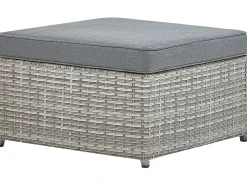 Set di divani angolari da giardino 5 posti SABBIA Lato destro Modulare Rattan sintetico (PE) Grigio chiaro