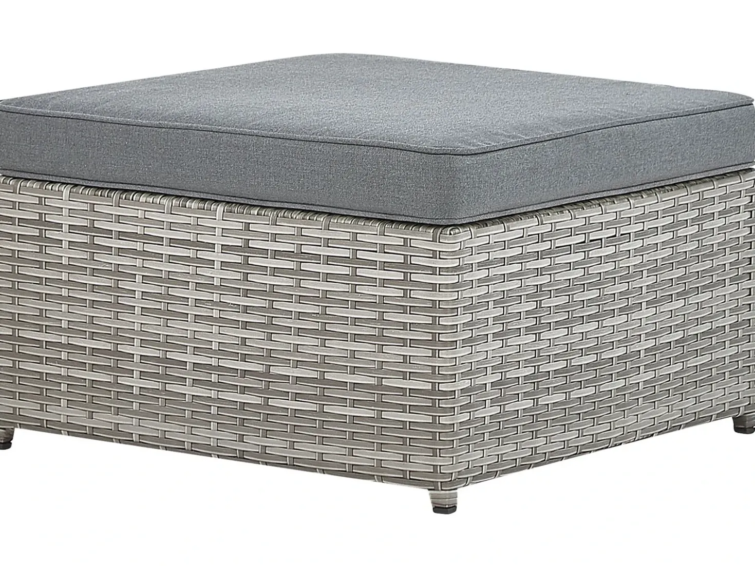 Set di divani angolari da giardino 5 posti SABBIA Lato destro Modulare Rattan sintetico (PE) Grigio chiaro
