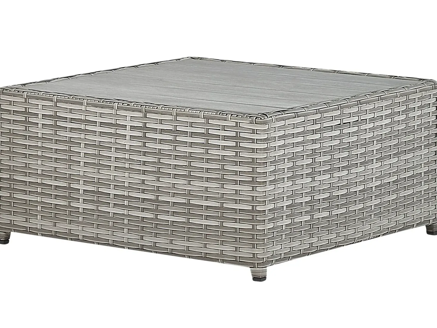 Set di divani angolari da giardino 5 posti SABBIA Lato destro Modulare Rattan sintetico (PE) Grigio chiaro