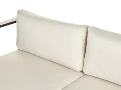 Set di divani angolari da giardino 5 posti MESSINA Lato Sinistro Metallo Beige