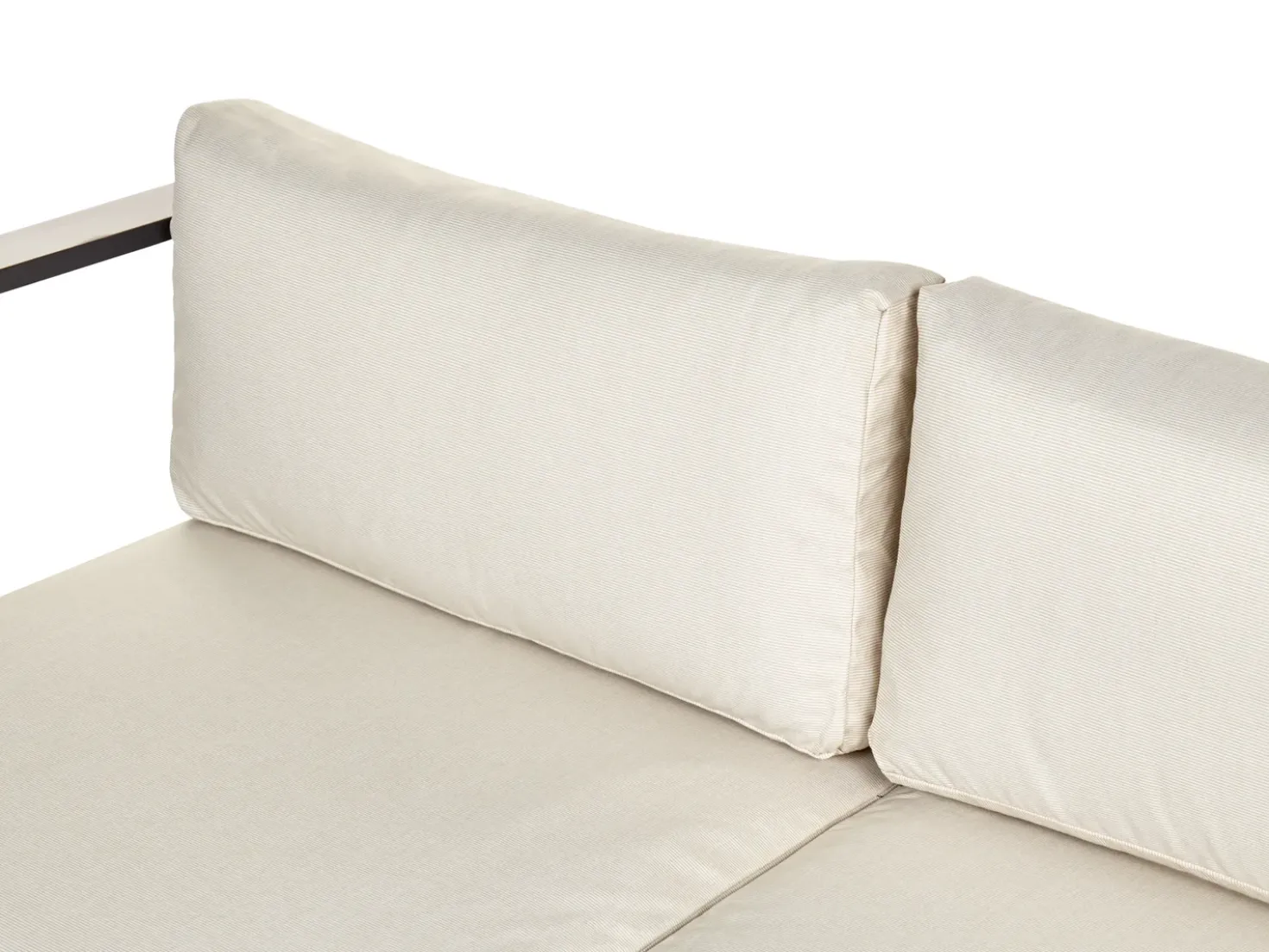 Set di divani angolari da giardino 5 posti MESSINA Lato Sinistro Metallo Beige