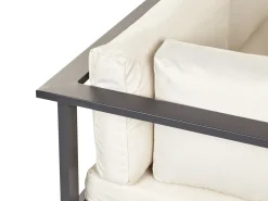 Set di divani angolari da giardino 5 posti MESSINA Lato Sinistro Metallo Beige