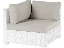 Set di divani angolari da giardino 4 posti SANO Lato Sinistro Modulare Rattan sintetico (PE) Bianco