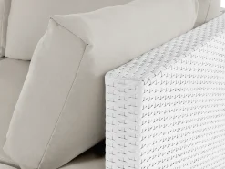 Set di divani angolari da giardino 4 posti SANO Lato Sinistro Modulare Rattan sintetico (PE) Bianco