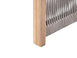 Set di divani angolari da giardino 3 posti ARABBA Lato Sinistro Legno di acacia certificato Grigio