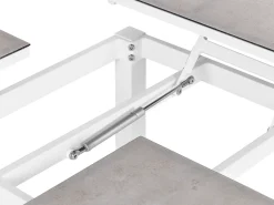 Set di divani angolari da giardino 5 posti MESSINA Lato Sinistro Metallo Beige sabbia