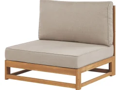 Set di divani angolari da giardino 5 posti TIMOR Modulare Legno di acacia certificato Marrone chiaro