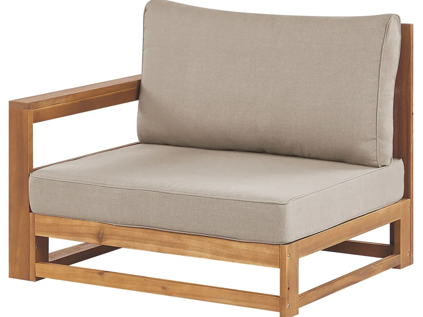 Set di divani angolari da giardino 5 posti TIMOR Modulare Legno di acacia certificato Marrone chiaro