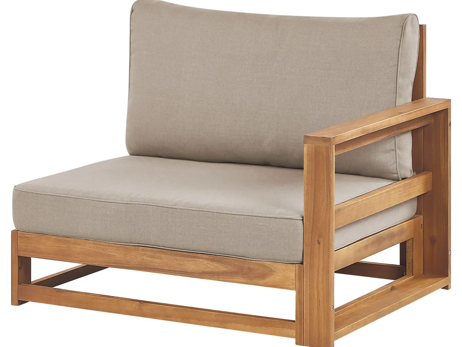 Set di divani angolari da giardino 5 posti TIMOR Modulare Legno di acacia certificato Marrone chiaro