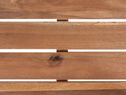 Set di divani angolari da giardino 5 posti CORATO Legno d'acacia Bianco sporco