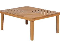 Set di divani angolari da giardino 4 posti BARATTI Lato Sinistro Legno d'acacia Marrone