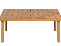 Set di divani angolari da giardino 4 posti BARATTI Lato Sinistro Legno d'acacia Marrone