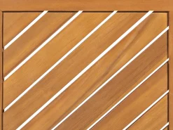Set di divani angolari da giardino 4 posti BARATTI Lato Sinistro Legno d'acacia Marrone