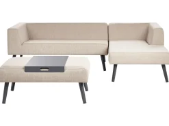 Set di divani angolari da giardino 4 posti SORRIVOLI Lato Sinistro Beige