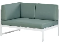 Set di divani angolari da giardino 6 posti CASTELLA/FRATTE Lato Sinistro Metallo Verde