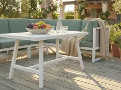 Set di divani angolari da giardino 6 posti CASTELLA/FRATTE Lato Sinistro Metallo Verde