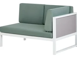 Set di divani angolari da giardino 6 posti CASTELLA/FRATTE Lato Sinistro Metallo Verde