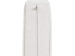 Set di divani angolari da giardino 6 posti CASTELLA/FRATTE Lato Sinistro Metallo Bianco sporco