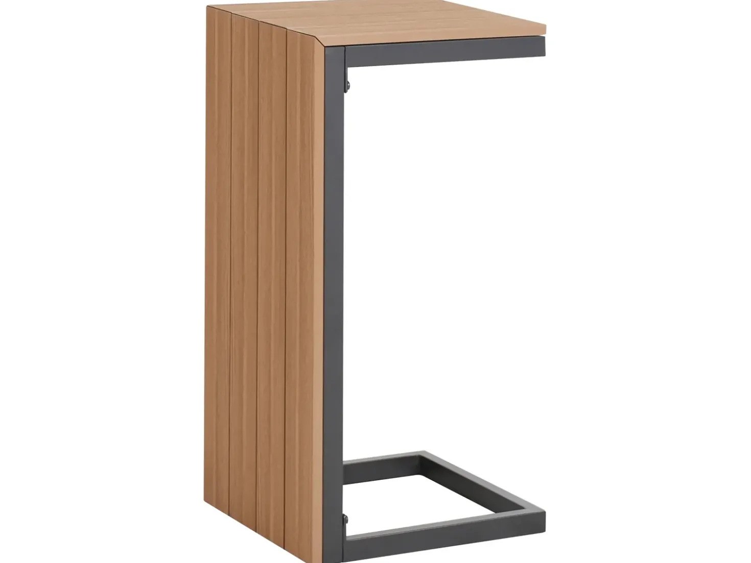 Set di divani angolari da giardino 4 posti PIENZA Lato Sinistro Marrone chiaro/Grigio