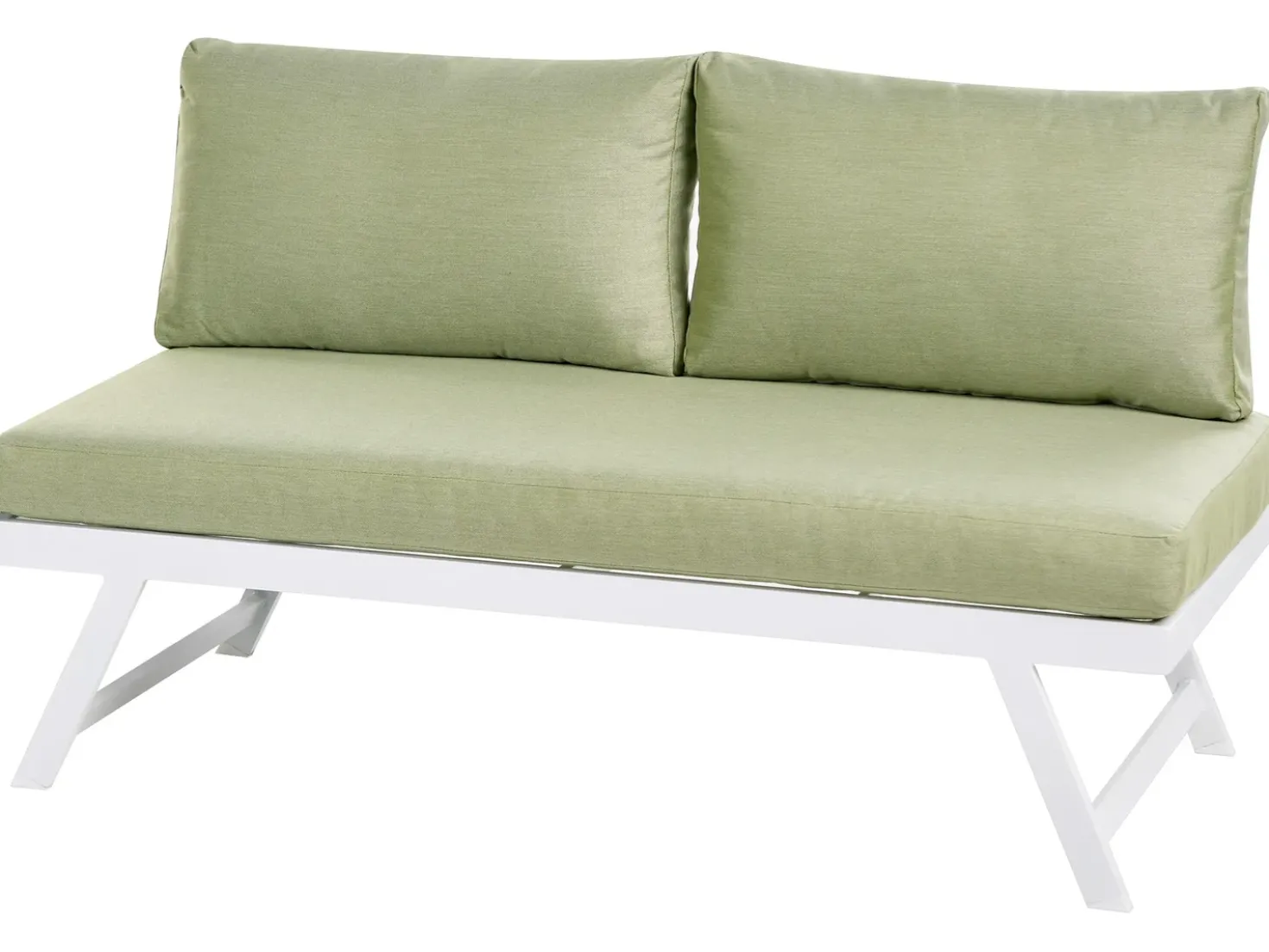 Set di divani angolari da giardino 5 posti COCCORINO Metallo Verde