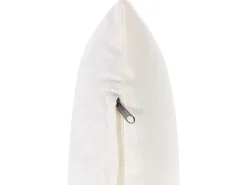 Set di divani angolari da giardino 5 posti CERRETO Lato Sinistro Bambù Bianco sporco