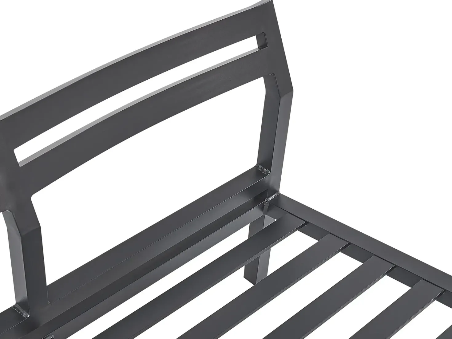 Set di divani angolari da giardino 5 posti VIZZINI Metallo Grigio