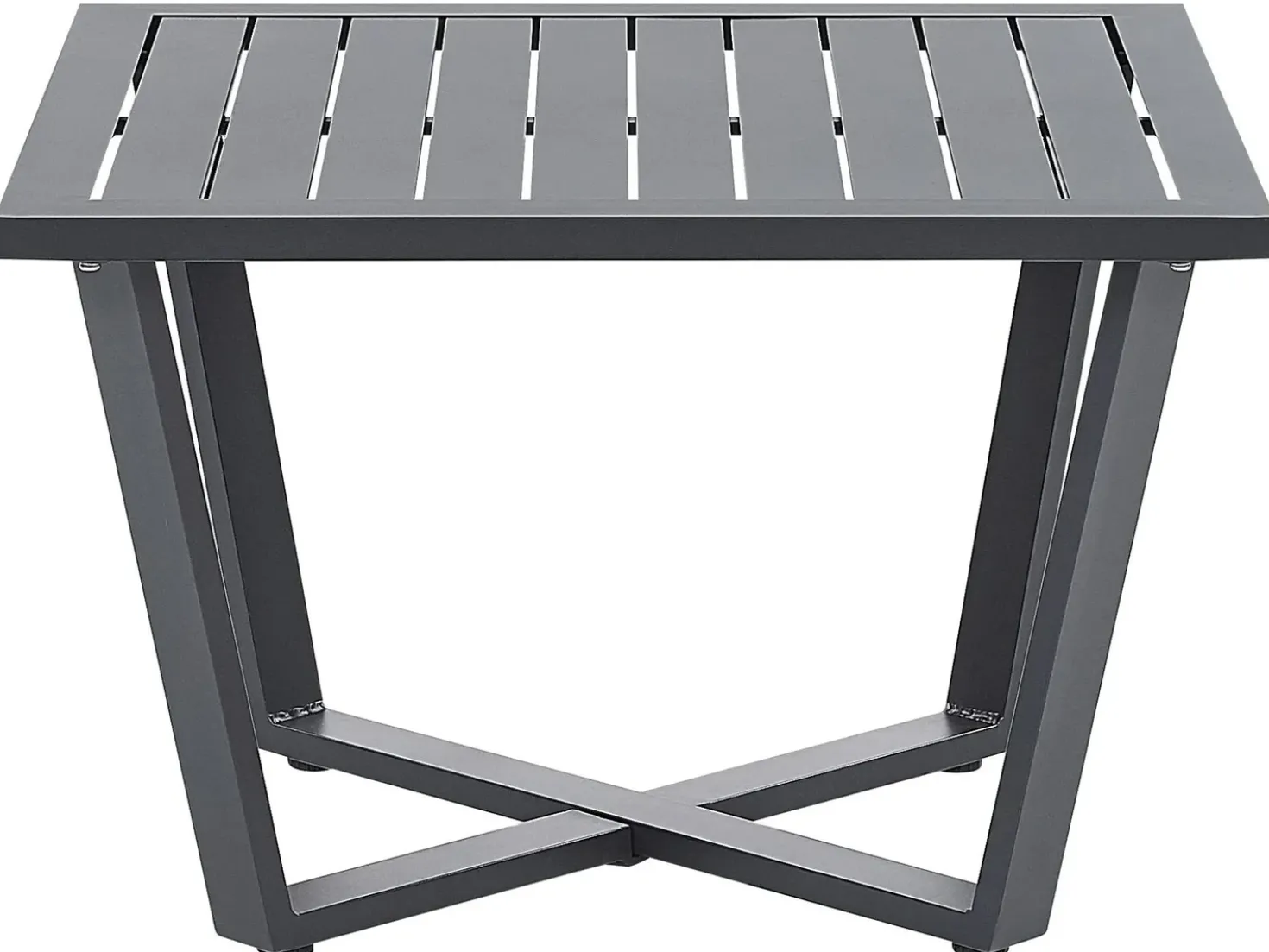 Set di divani angolari da giardino 5 posti VIZZINI Metallo Grigio