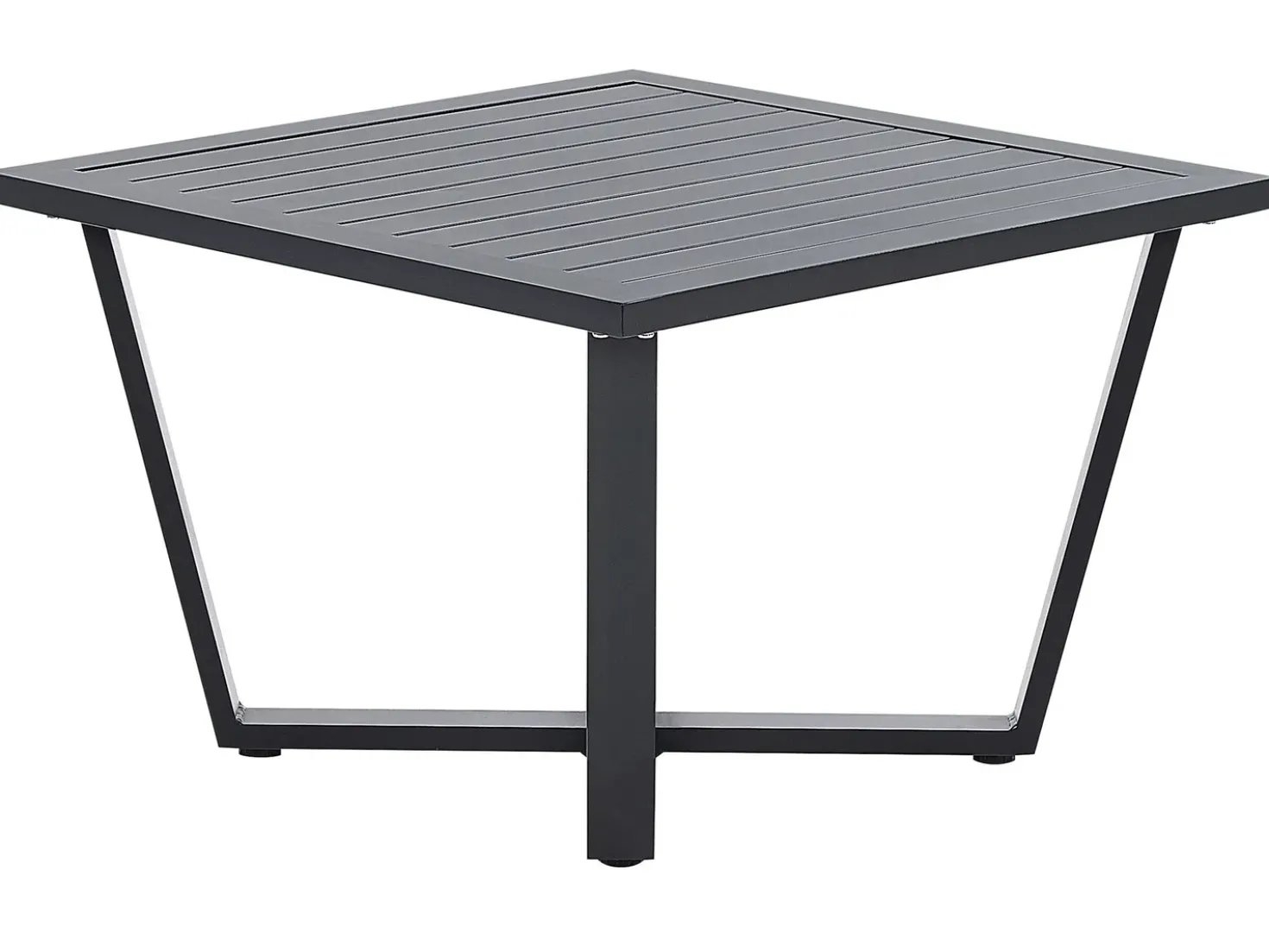 Set di divani angolari da giardino 5 posti VIZZINI Metallo Grigio