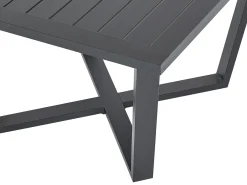 Set di divani angolari da giardino 5 posti VIZZINI Metallo Grigio