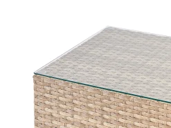Set di divani angolari da giardino 4 posti AVOLA Lato Sinistro Rattan sintetico (PE) Bianco sporco