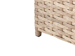Set di divani angolari da giardino 4 posti AVOLA Lato Sinistro Rattan sintetico (PE) Bianco sporco
