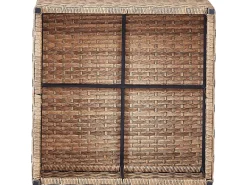 Set di divani angolari da giardino 4 posti AVOLA Lato Sinistro Rattan sintetico (PE) Bianco sporco