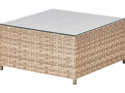 Set di divani angolari da giardino 4 posti AVOLA Lato Sinistro Rattan sintetico (PE) Bianco sporco