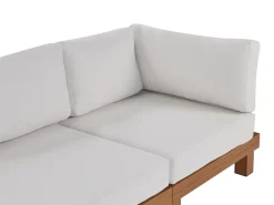 Set di divani angolari da giardino 5 posti SANZA Lato Sinistro Modulare Metallo Bianco