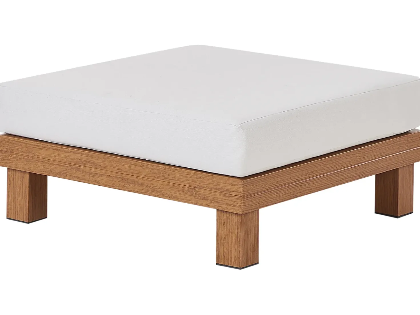 Set di divani angolari da giardino 5 posti SANZA Lato Sinistro Modulare Metallo Bianco