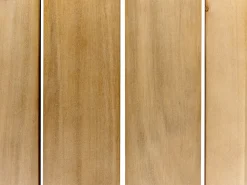 Set di divani angolari da giardino 5 posti MYKONOS Lato destro Legno di acacia certificato Bianco sporco