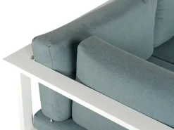 Set di divani angolari da giardino 5 posti MESSINA Lato Sinistro Metallo Verde