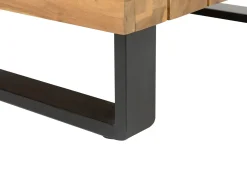 Set di divani angolari da giardino 5 posti MYKONOS Lato destro Legno di acacia certificato Grigio scuro