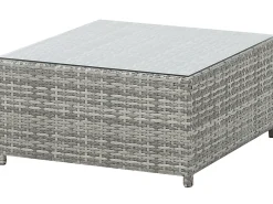 Set di divani angolari da giardino 4 posti AVOLA Lato Sinistro Rattan sintetico (PE) Grigio
