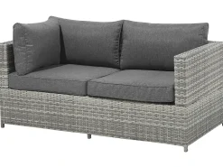 Set di divani angolari da giardino 4 posti AVOLA Lato Sinistro Rattan sintetico (PE) Grigio