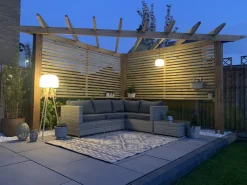 Set di divani angolari da giardino 4 posti AVOLA Lato Sinistro Rattan sintetico (PE) Grigio