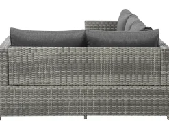 Set di divani angolari da giardino 4 posti AVOLA Lato Sinistro Rattan sintetico (PE) Grigio