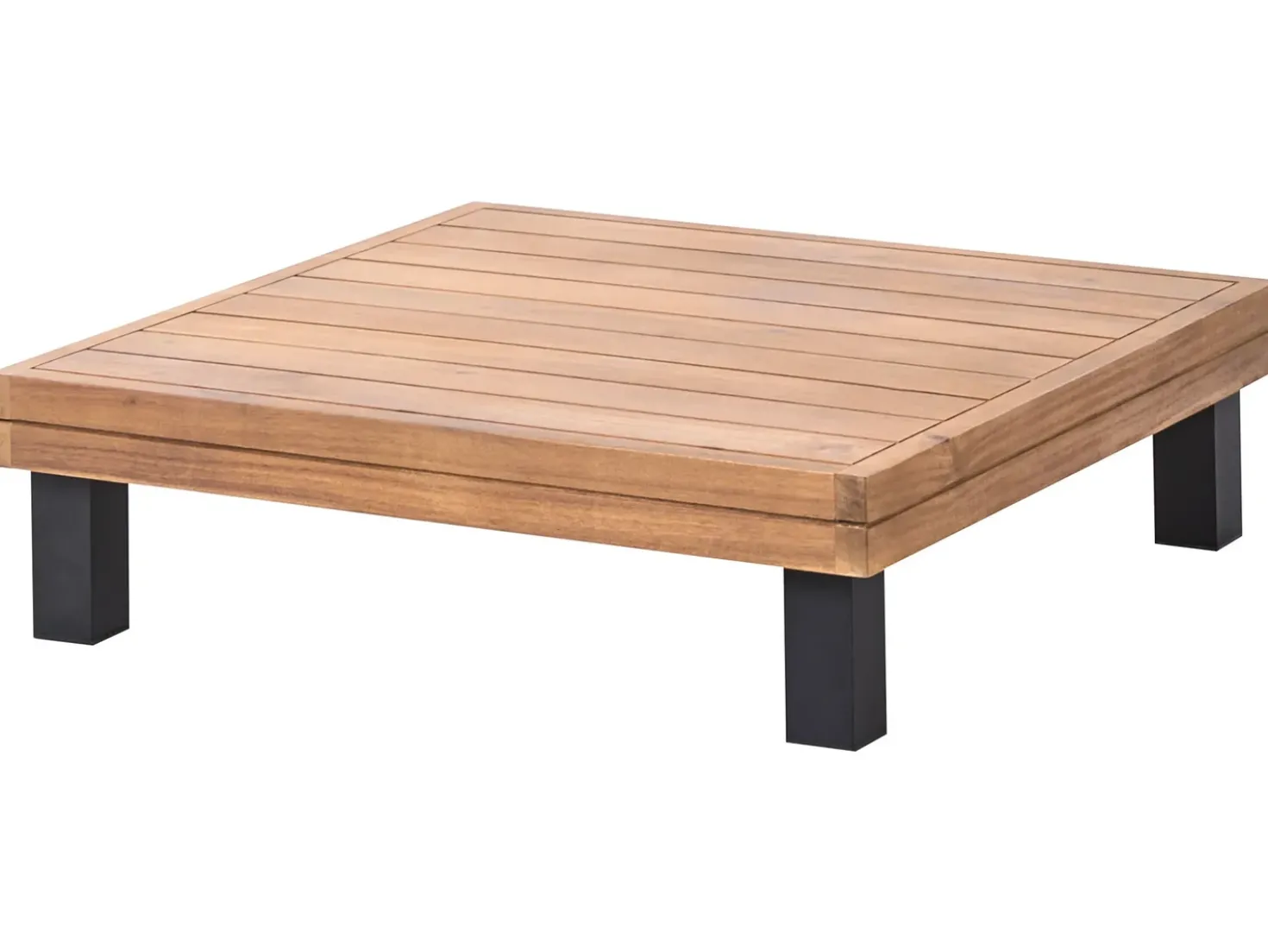 Set di divani angolari da giardino 5 posti FRAZZANO Legno di acacia certificato Bianco sporco