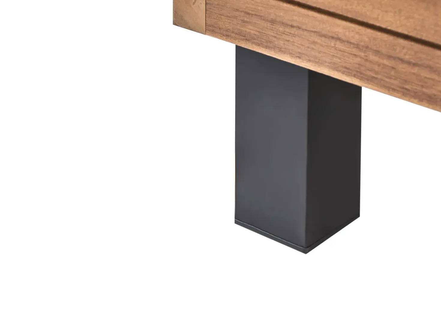 Set di divani angolari da giardino 5 posti FRAZZANO Legno di acacia certificato Bianco sporco