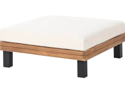 Set di divani angolari da giardino 5 posti FRAZZANO Legno di acacia certificato Bianco sporco