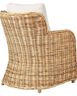 Set di divani da giardino 5 posti ALESSANO Rattan Naturale