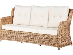 Set di divani da giardino 5 posti ALESSANO Rattan Naturale