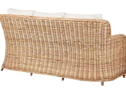 Set di divani da giardino 5 posti ALESSANO Rattan Naturale
